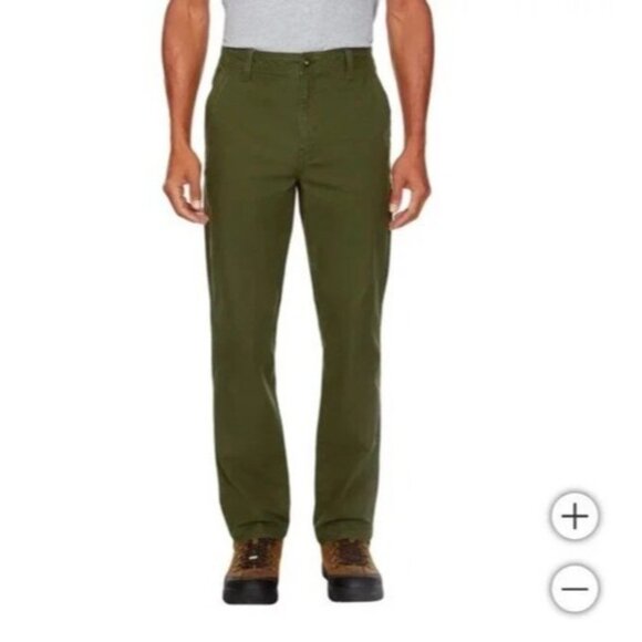 NEW Legendary Outfitters Men's 38x30 Green Stretch Canvas Utility Pants Workwear - Picture 1 of 8
